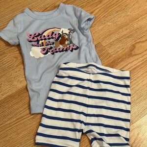 GAP Disney Lady and the Tramp Pajama Set - Size 4 Years‎
